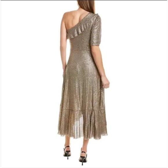 NEW Farm Rio One Shoulder Sequin Midi Dress Size XS - Picture 2 of 10